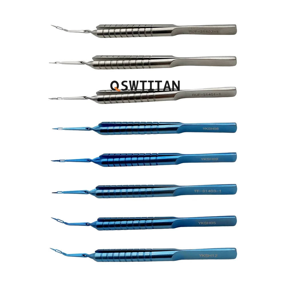 Titanium Ophthalmic Surgical Instruments Akahoshi Phaco Prechopper Straight/Angled Microsurgery Instruments