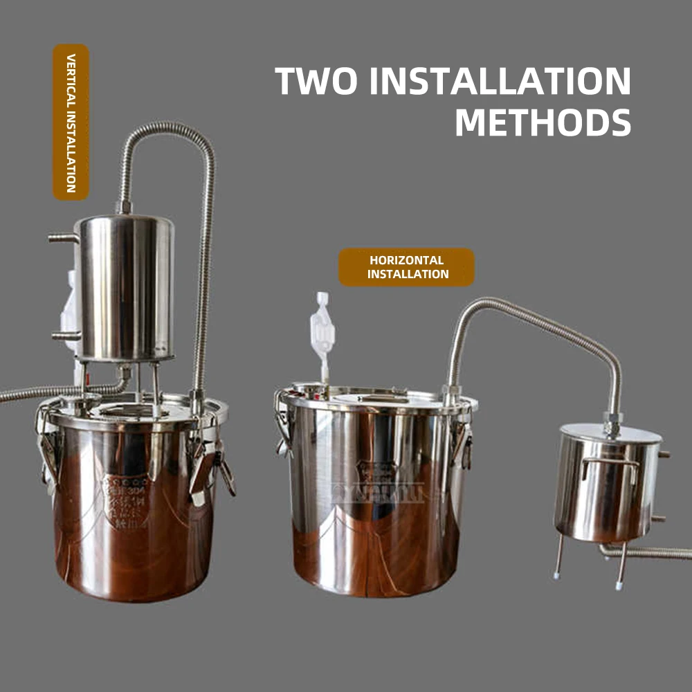 Household stainless steel winemaking steaming wine maker Hydrosol distilled water roaster Brandy Whiskey Making Machine