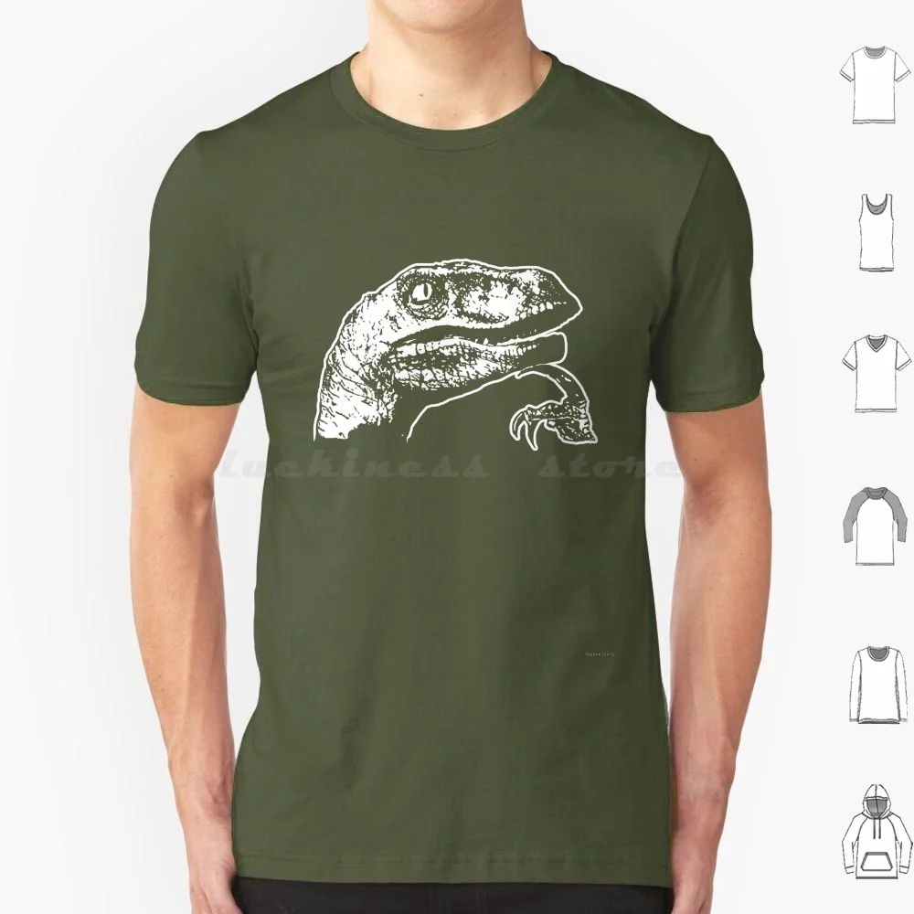 Philosoraptor T Shirt 6xl Cotton Cool Tee Philosoraptor Raptor Velociraptor Funny Velociraptor Meme Funny Velociraptor