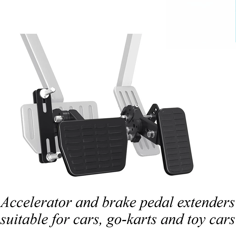 

For Universal Cars Go Karts Toy Vehicles Adjustable Throttle Brake Pedal Extender Kit Kids Adults Safety Anti-Slip Car Parts