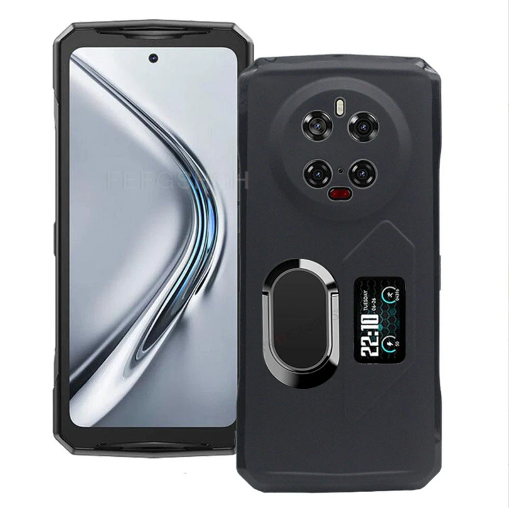 Dla Doogee V40 Pro V40Pro 6.78 "2024 DoogeeV40Pro uchwyt pierścieniowy tylny uchwyt etui na telefon Smartphone TPU miękka pokrywa silikonowa