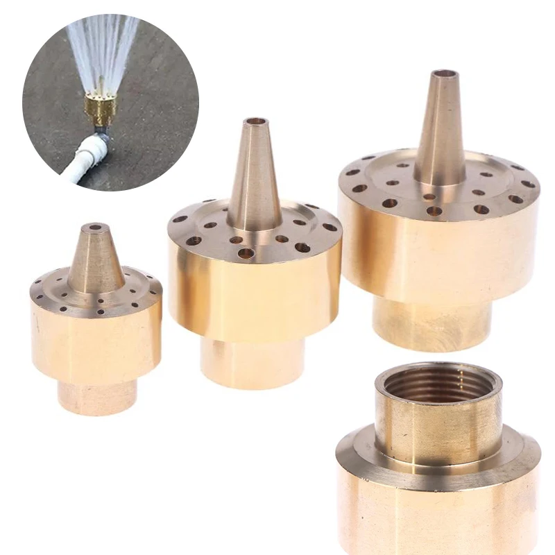 

Новая 1/4 "1/2" 3/4 "латунная колонна, насадка для фонтана, устойчивая к коррозии распылительная головка для пруда для садового декора, садовые инструменты