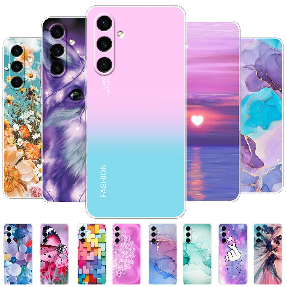 For Samsung A35 SM-A356E Cases Clear Soft Silicone Protect Phone Case For Samsung Galaxy A55 SM-A556V Coque Samsung A25 Fundas