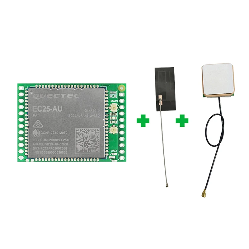 EC25AUFA Quad Development Core Board, Módulo EC25, 512-STD LTE, Módulo CAT4 com GNSS, 4G, EC25AUFA