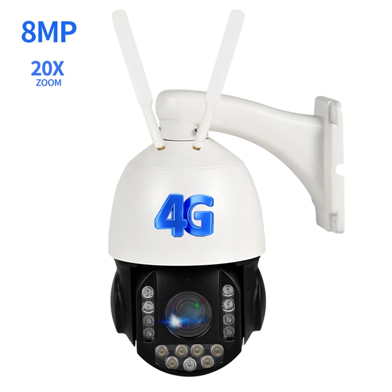 

Outdoor Waterproof 8MP 4G Network Security Camera System With 20X Lens Camera Supports Humanoid Detection