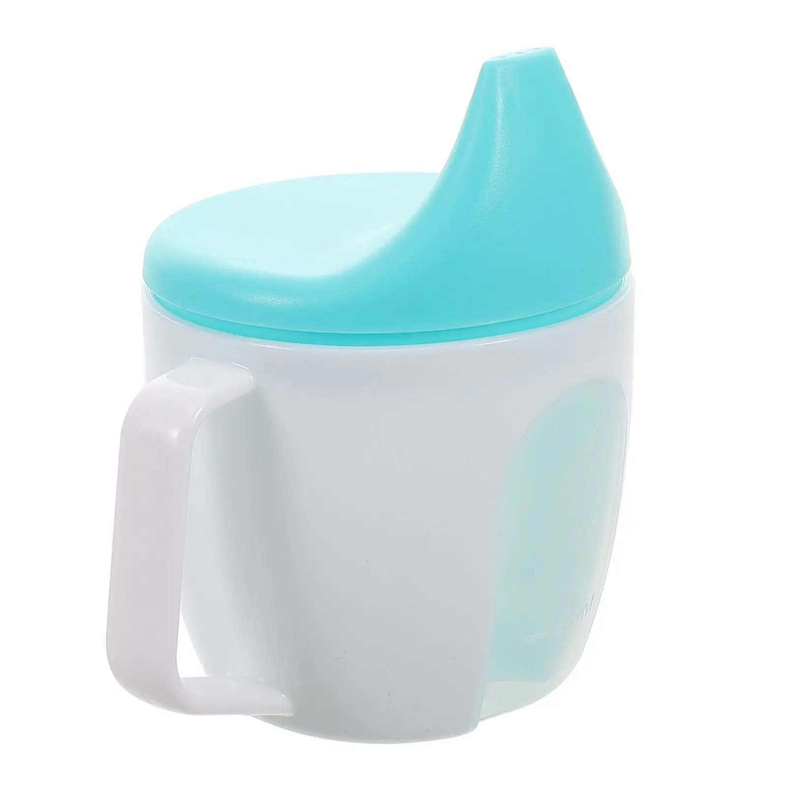 

Three Colors Durable PP Handle Measurement Sippy Cup Toddler Drinking Bottle Training Feeding Travel Water Plastic Cups For Milk