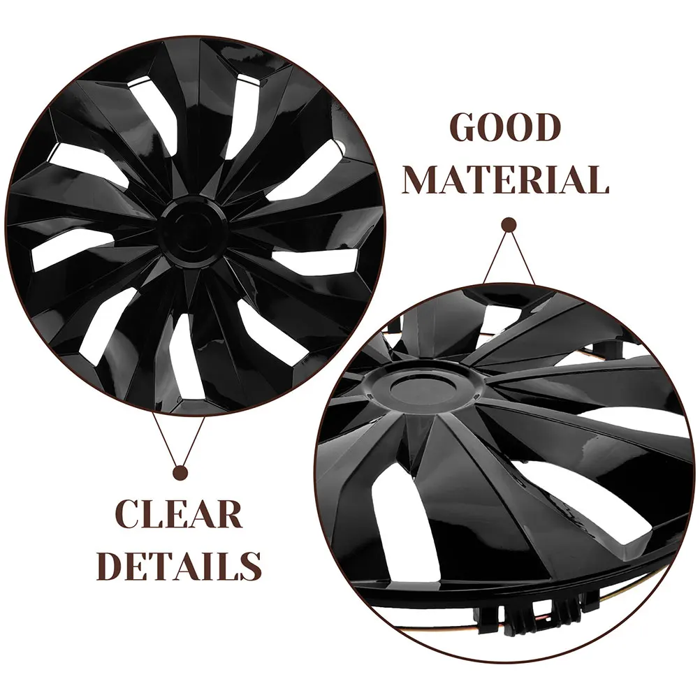 الإطارات حافة Hubcaps 14 بوصة غطاء عجلة غطاء محور استبدال لمعظم السيارات السيارات محور عجلات قبعات غطاء مركز الديكور