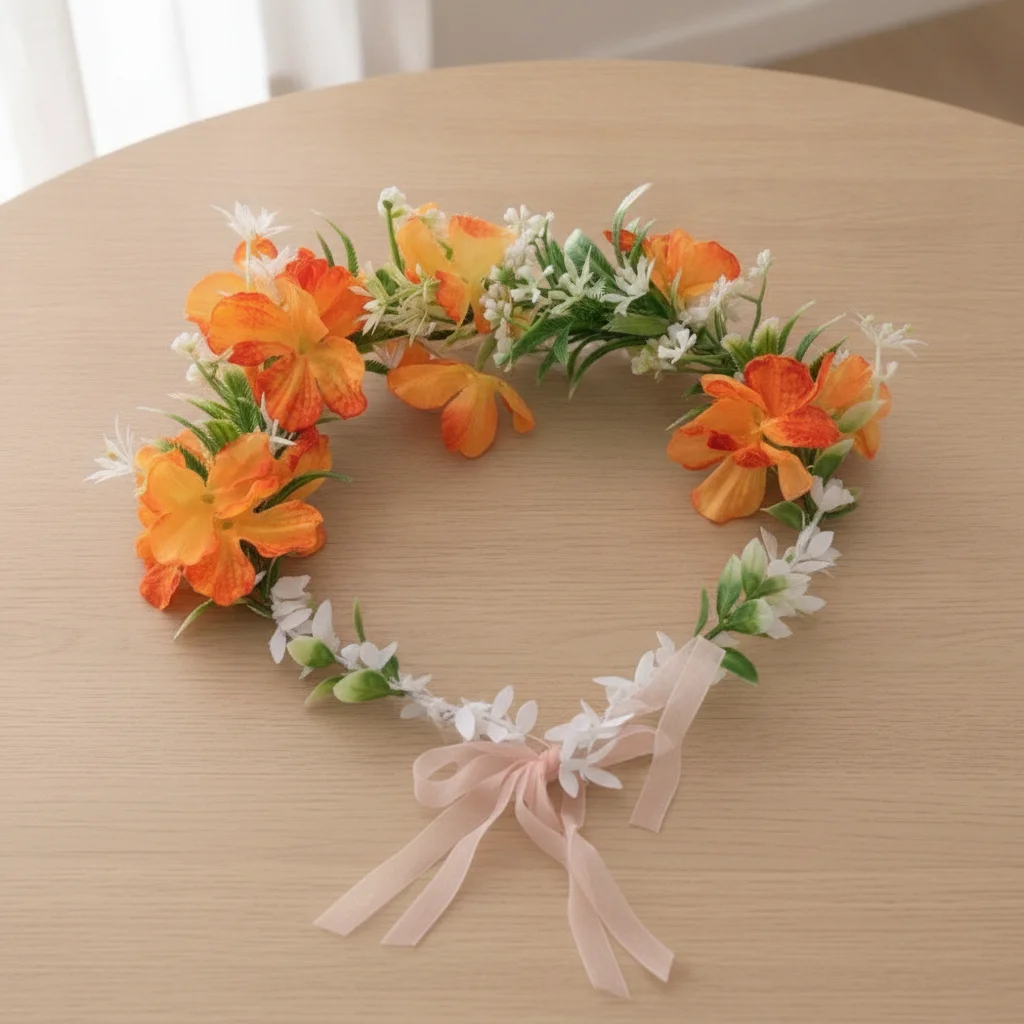 18cm Women Colorful Wedding Floral Headband Diameter Multistyles Bohemia Flower Crown Fashion Hair Accessories