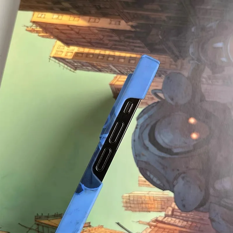 Blue Graffiti Niche Design Art Case for IPHONE 17 16 ProMax 15 14 Plus 13 12 MINI 11 PRO 16Plus XR XS MAX Acrylic Phone Cover