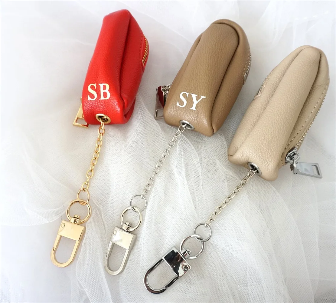 

Chain Pouch, Coin Purse, Lipstick Case, Car Key Protect Keychain Bag Inside Chain, Perfect Bridal Shower Gifts, Personalized Com