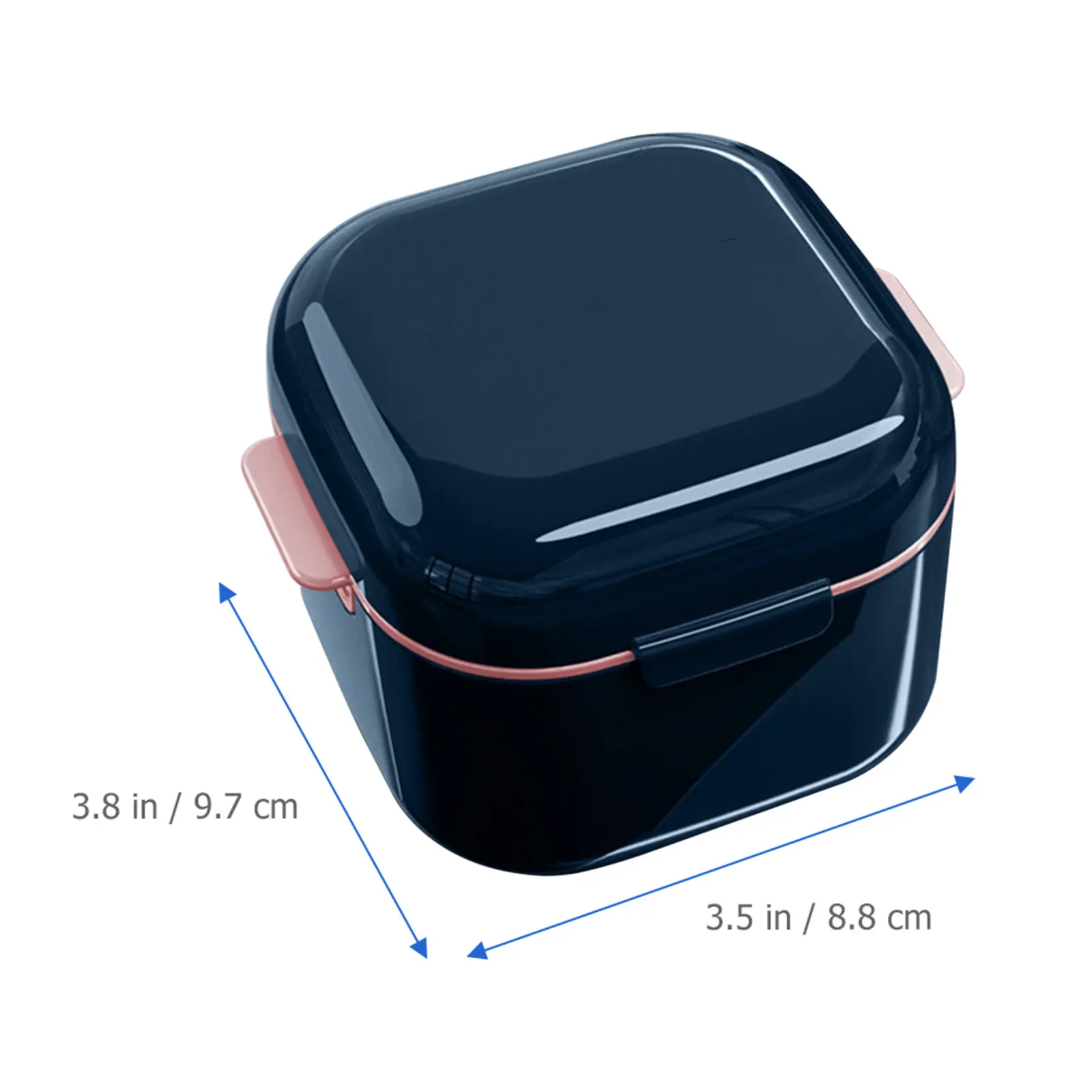 Compact Tooth Retainer Case Small Orthodontic Retainer Box for Mouth Guard Denture Cleaning Portable Guard Storage Box Drainage