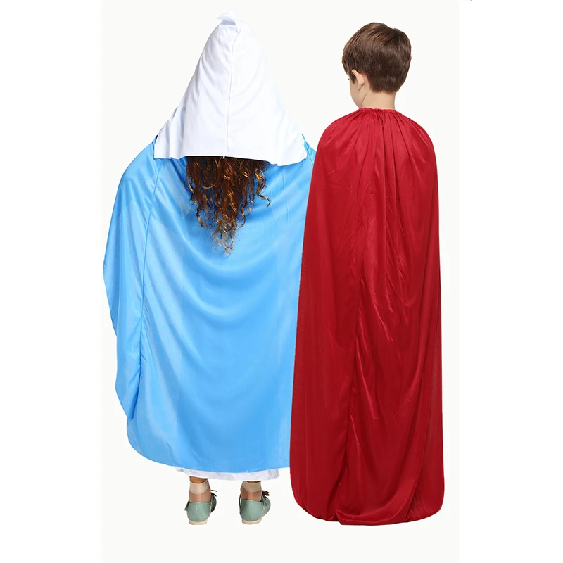 الكبار الأطفال الكاهن الروماني الراهب المسيح يسوع مريم العذراء تأثيري حلي للرجال النساء يسوع رداء عباءة مجموعة بوريم ملابس الحفلات #5