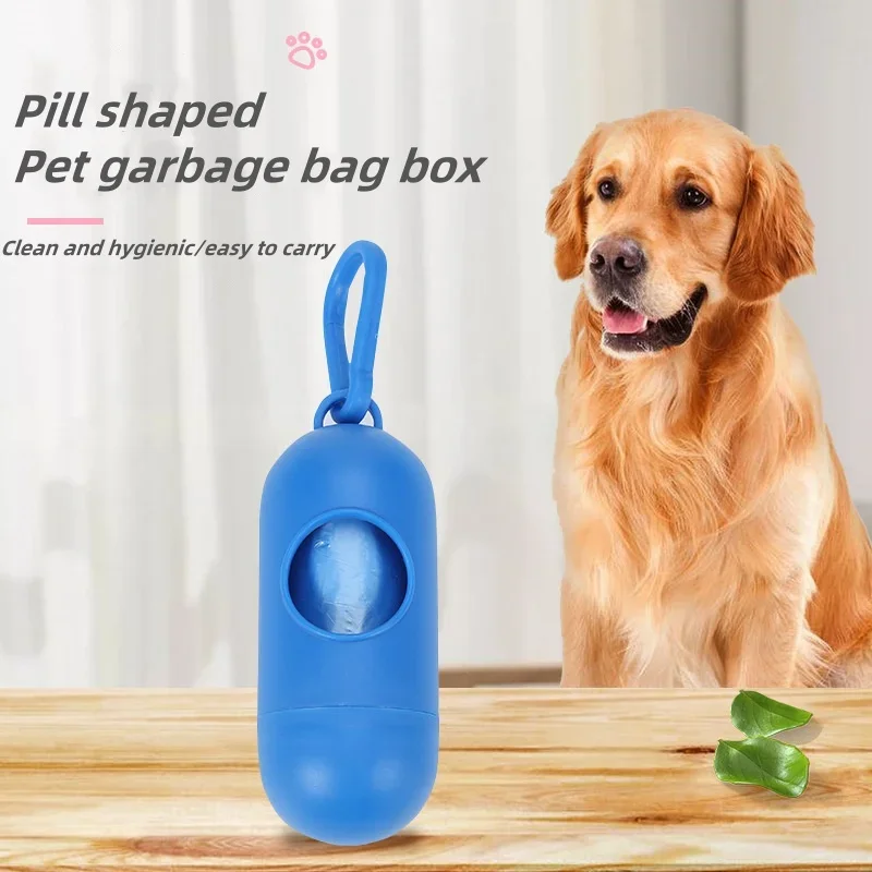 1/10PCS New Pet Garbage Bag Dispenser Dog Poop Bag Shovel Capsule Convenient Pet Garbage Bag Dog Poop Bag Cat Feces Cleaning Bag