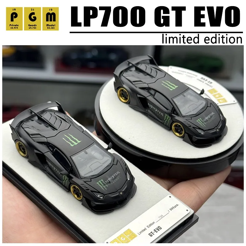 PGM 1/64 LP700 GT EVO in Stock Alloy Car Toy Die Casting Metal Model Series Gift