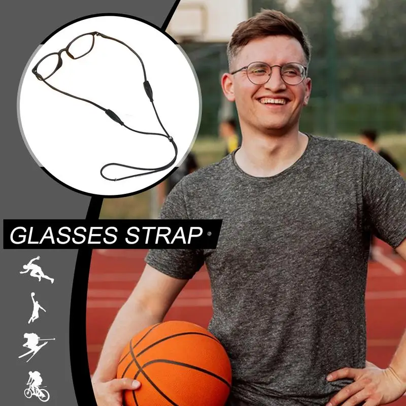 Silicone Eyeglasses Strap Glasses Sunglasses Chain Sports Band Cord Holder Elastic Anti Slip String Ropes Elastic Glasses String