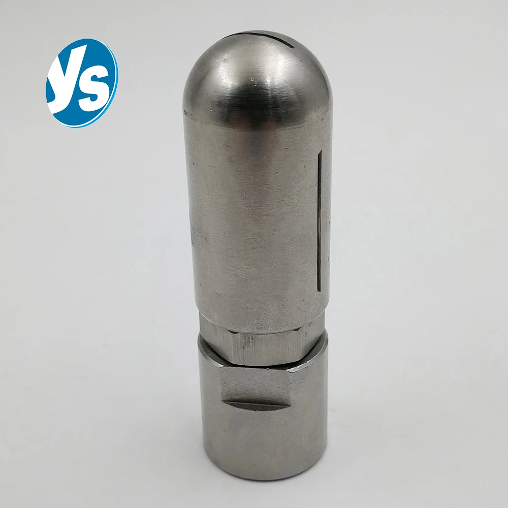 

19250 Вращающийся на 360 градусов шарик-распылитель 1/2 дюйма Насадка для мытья бака из нержавеющей стали 304 для бочек и химических баков