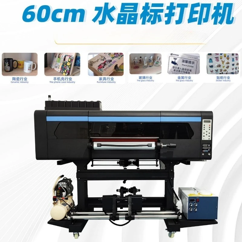Crystal Sticker Printer, Leather Mobile Phone Case, Acrylic Industrial Printing Equipment UV DTF Printer