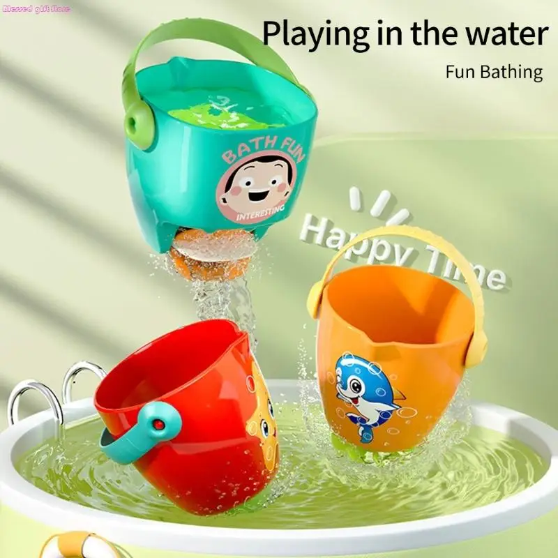 D0JC Educational Bath Toy per il bambino rotante rotazione acqua per bambini Allenamento abilità motorie fine