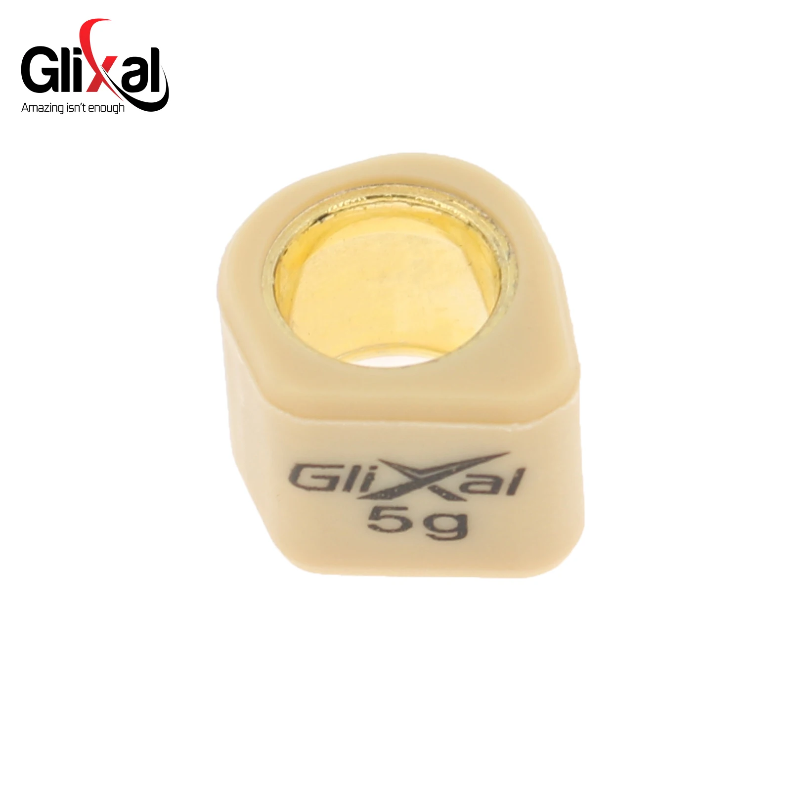 Glixal 16x13mm High Performance Racing Sliding Roller Weights, Polygon Variator Sliders 139QMB GY6 49cc 50cc 80cc 100cc Scooter