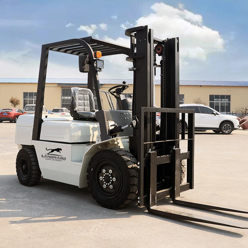 High Quality China Mini Diesel Forklift 3 Ton Epa Euro 5 Engine Agriculture 5 Ton Wheel Small Forklift Factory Customized