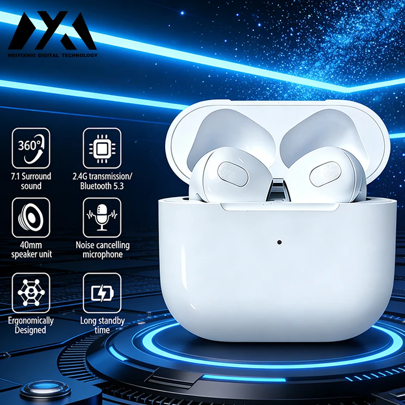 LP45 HiFi Stereo Sound Wireless Earphones | Touch Control Bluetooth 5.4 Earbuds with Clear Call & 24H Battery