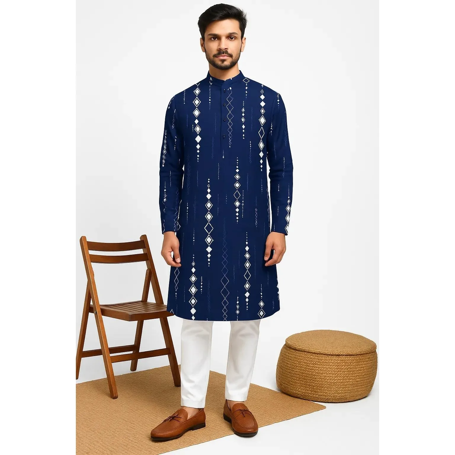 عباية رجالي ثوب عربية طويلة تي شيرت هينلي قفطان النطاقات عادي ثوب قمصان رجالية مسلمة 2026 ثوب هاراجوكو ملابس الشارع #5