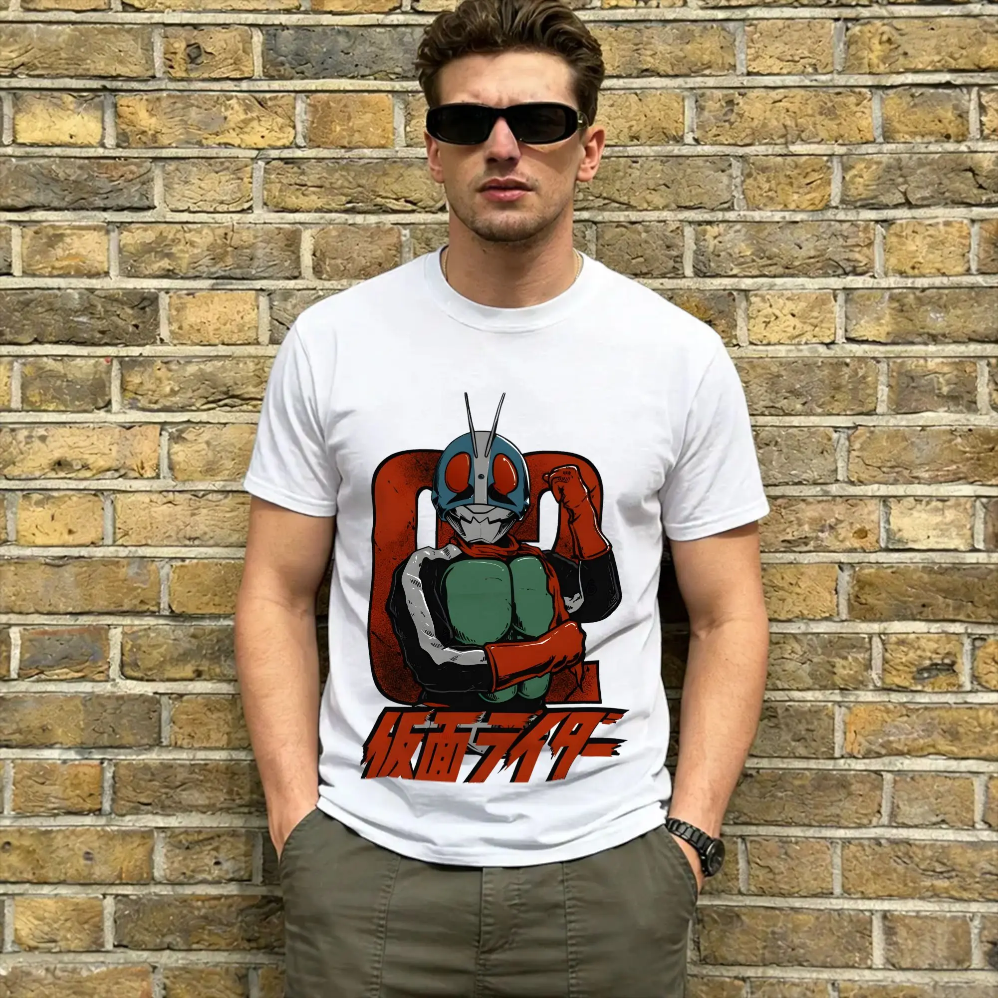 Kamen Riders T-Shirt Summer  Cotton T Shirts For Couple Popular Custom DIY Tee Shirt Short-Sleeved Y2K Funny Tops