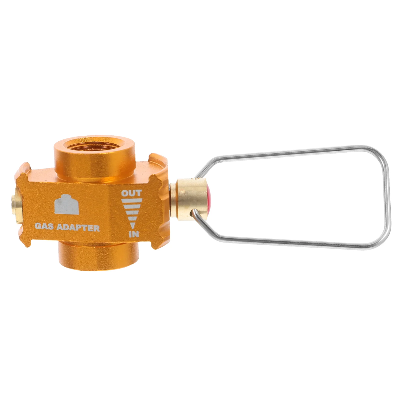 

1pc Camping Stove Gas Converter Hiking Fuel Adapter Refill Charging Adaptor Flat Canister Input En417 Valve Output Propane Tank