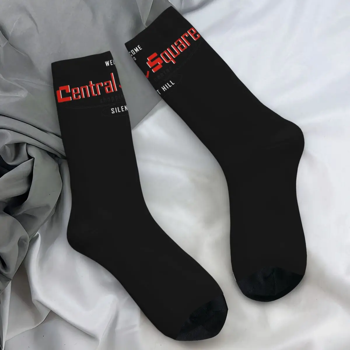 Silent Hill Stockings Gaming Gamer Custom Modern Socks Autumn Anti Skid Socks Unisex Men Skateboard Medium Soft Socks