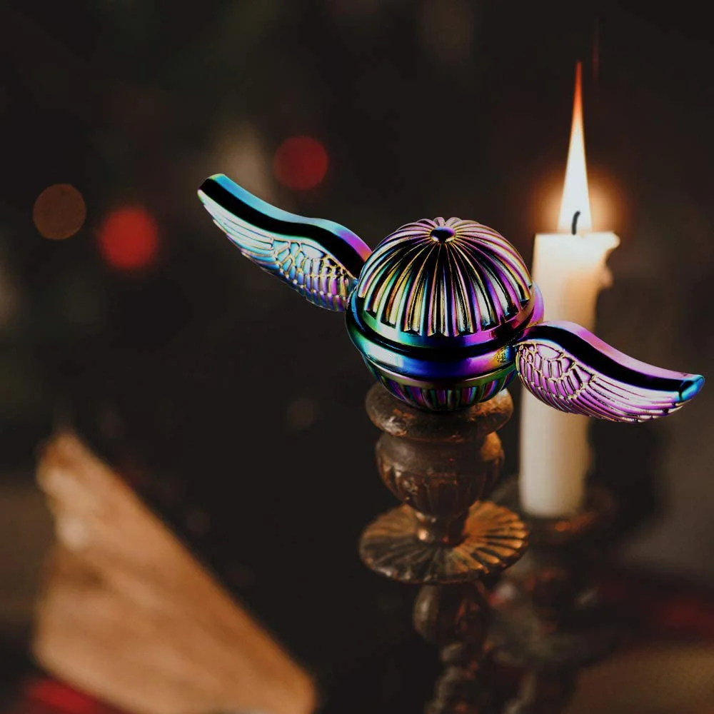 2 uds volador Fidget Spinner Metal resistente a la presión giroscopio para la yema del dedo giroscopio giratorio niños adultos alivio del estrés