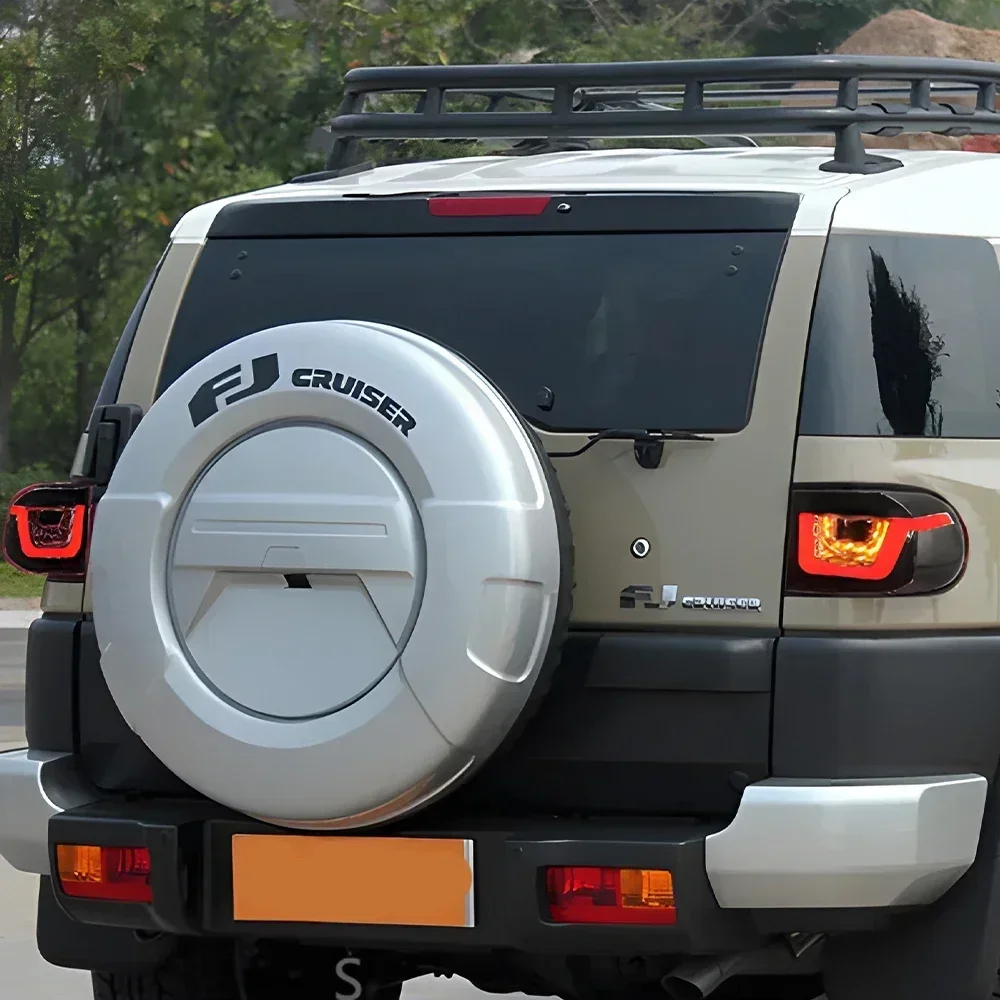 

Авто задний фонарь для Toyota FJ Cruiser 2007-2017, светодиодные задние задние фонари автомобиля в сборе, обновление, аксессуары в стиле Land Rover