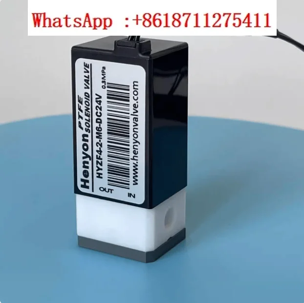 

Micro PTFE solenoid valve HYZF4-2-M6 square valve body pressure resistant 3KG analytical instrument testing equipment