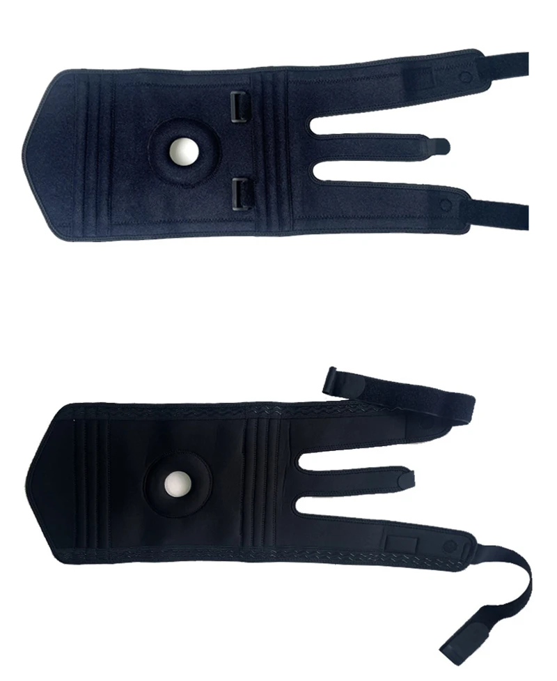 XL-8XL Große Sport-Kniebandage mit verstellbarem Riemen, Silikon-Feder-Kniestütze, Patella-Schutz, Knieschoner zum Laufen, Wandern – Detail 10