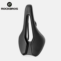 ROCKBROS Bike Saddle Hollow Comfortable Breathable Bicycle Seat Cushion Can Hang Taillight Lightweight MTB Road Bike Cycling Acc