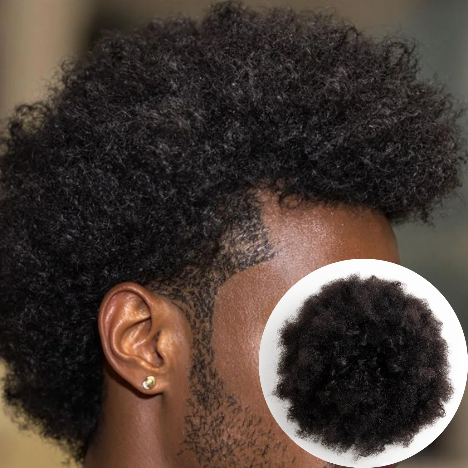 

Афро-парик для мужчин, 100% топпер из натуральных волос, шиньон для мужчин, полностью машинный афро-парик, дышащий и невидимый, бесплатно для DIY