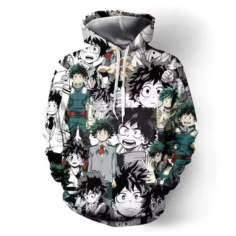 Meu herói academia série anime cosplay hoodie impressão 3d solto hip hop moda casual confortável hoodie outono e inverno novo