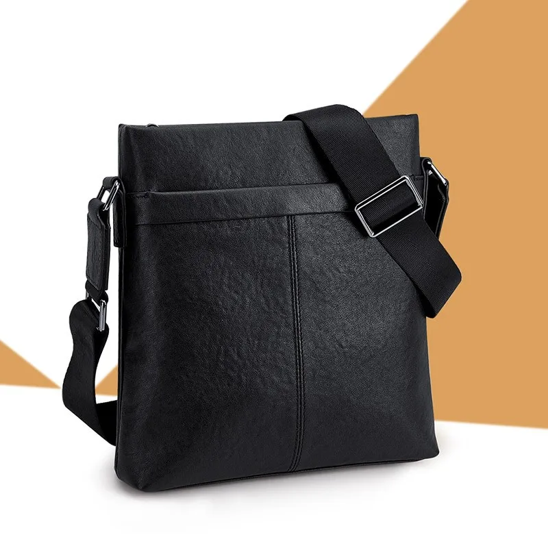 WILLIAMPOLO Genuine Leather Messenger Bags Men Shoulder bag Small male man Crossbody bags for Messenger men Leather bags Handbag