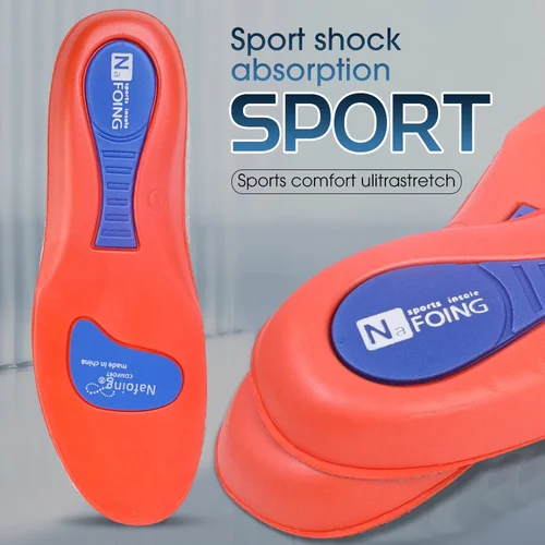 Imagen 2 del producto Plantillas deportivas transpirables para hombre y mujer, soporte ortopédico para ARCO, plantilla plana para correr, almohadillas para zapatos