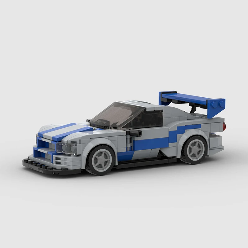 MOC Technical Teslaed Model Racer Car Building Blocks City Vehicle Bricks Speed Champions Racing F1 Super Race Christmas Toys
