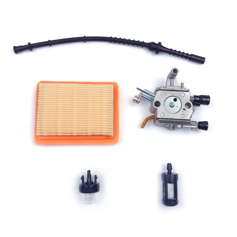 Kit carburador para stihl fs400 fs450 fs480 string trimmer escova cortador linha de combustível n58c