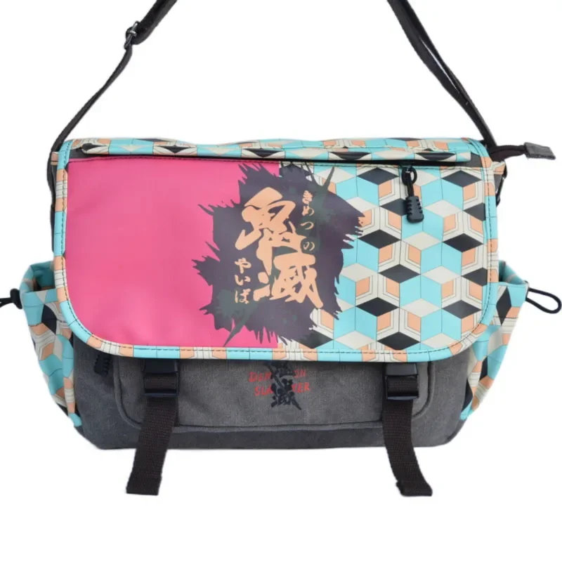 Anime Demon Slayer Women Handbag Nezuko Tanjirou Shoulder Bag Kawaii Tote Girls Hand Bag Cosplay School Bags Crossbody Bag Gift