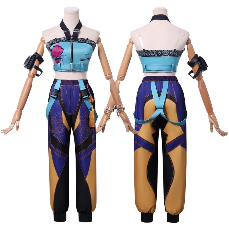 25COSHot KPop شيطان الصيادين تأثيري حلي للنساء زوي الخيال لعب الأدوار ملابس شعر مستعار حلقة هالوين كرنفال حفلة المعبود البدلة