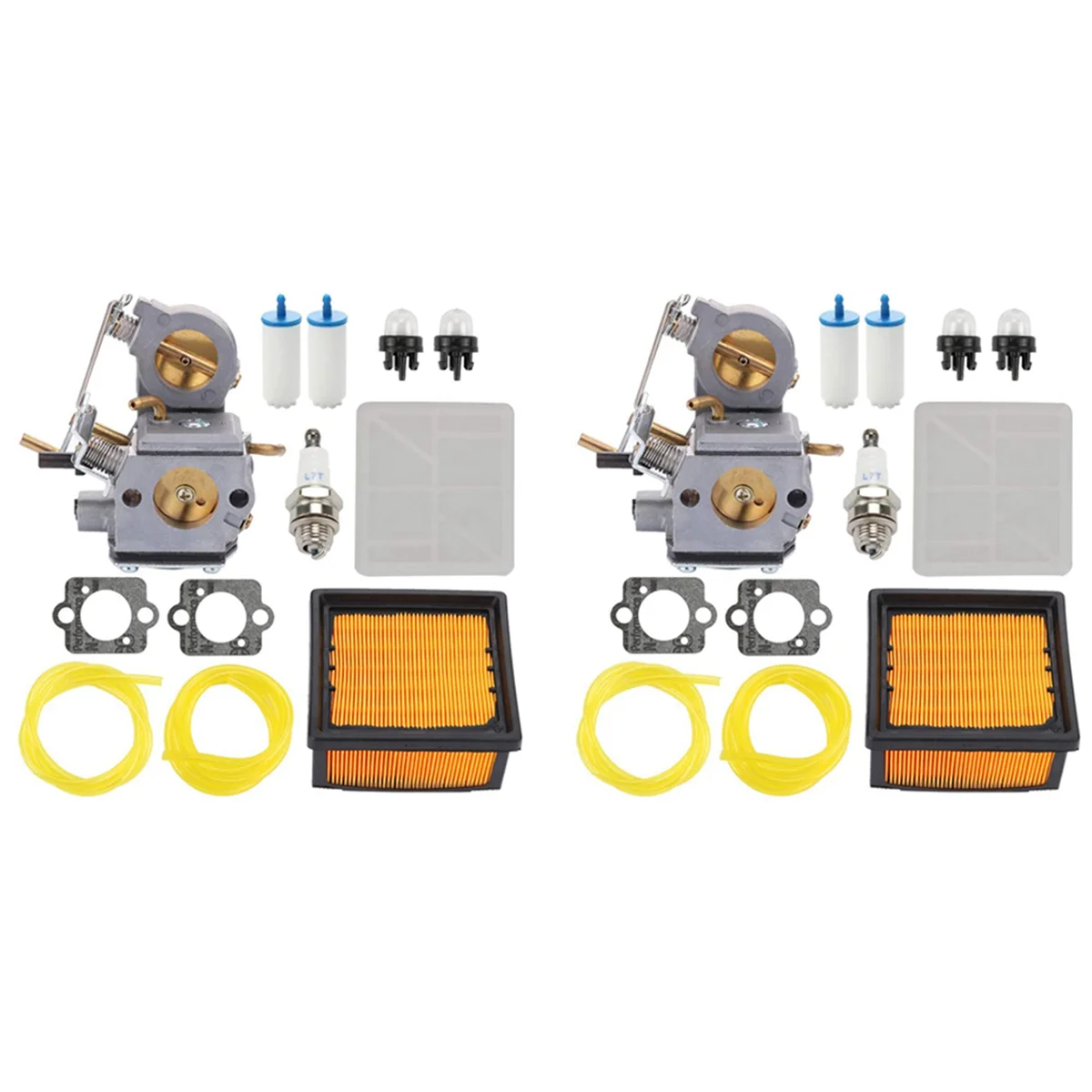 

2X 578 24 34-01 C3-EL53 Carburetor Kit for Husqvarna K750 K760 510 ZAMA C3-EL43C + Air Filter Fuel Bulb Spark Plug