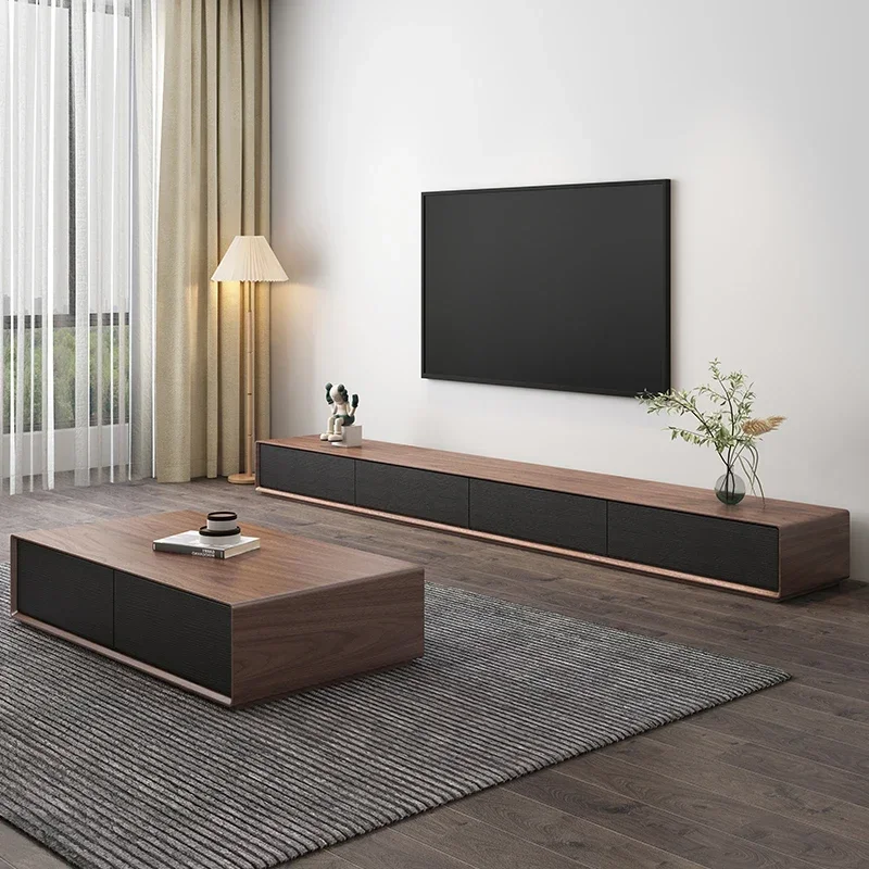 European Sectional TV Cabinet Coffee Table Craft Pedestal Mounts Stands Tv Canbinet Wood Japanese Meuble Tele Trendy Furniture