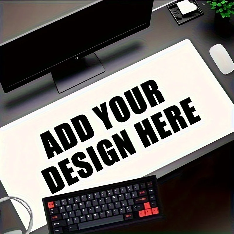 Customizable Mouse Pad, DIY with photos, logos and art images. Non‑slip backing, bright lasting print for home work and entertai