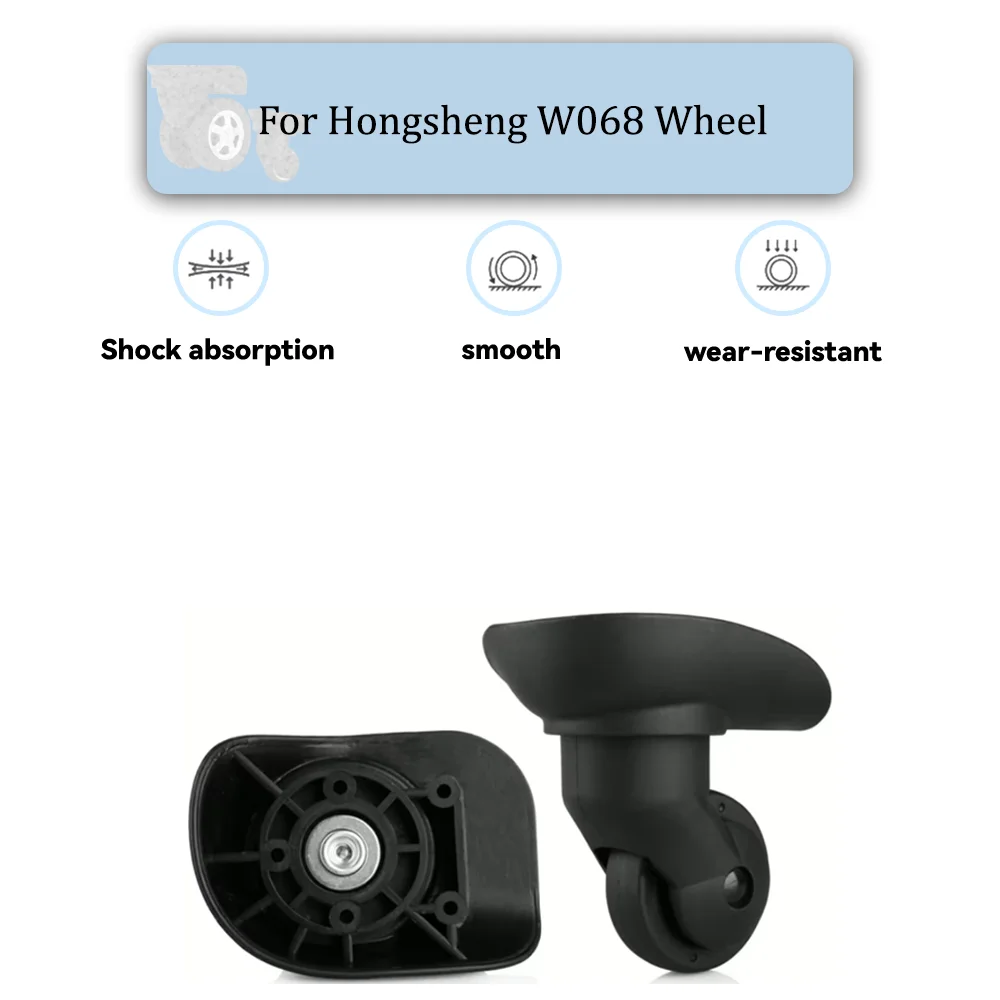 

For Hongsheng W068 Universal Wheel Replacement Suitcase Rotating Smooth Silent Shock Absorbing Wheel Accessories Wheels Casters