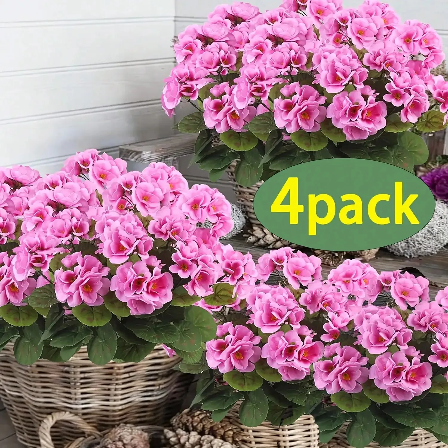 Buquê de flores artificiais, 1/2/4 peças, 35cm, flores falsas para decoração interna de casa, jardim, casamento, decoração externa, ornamento em vaso