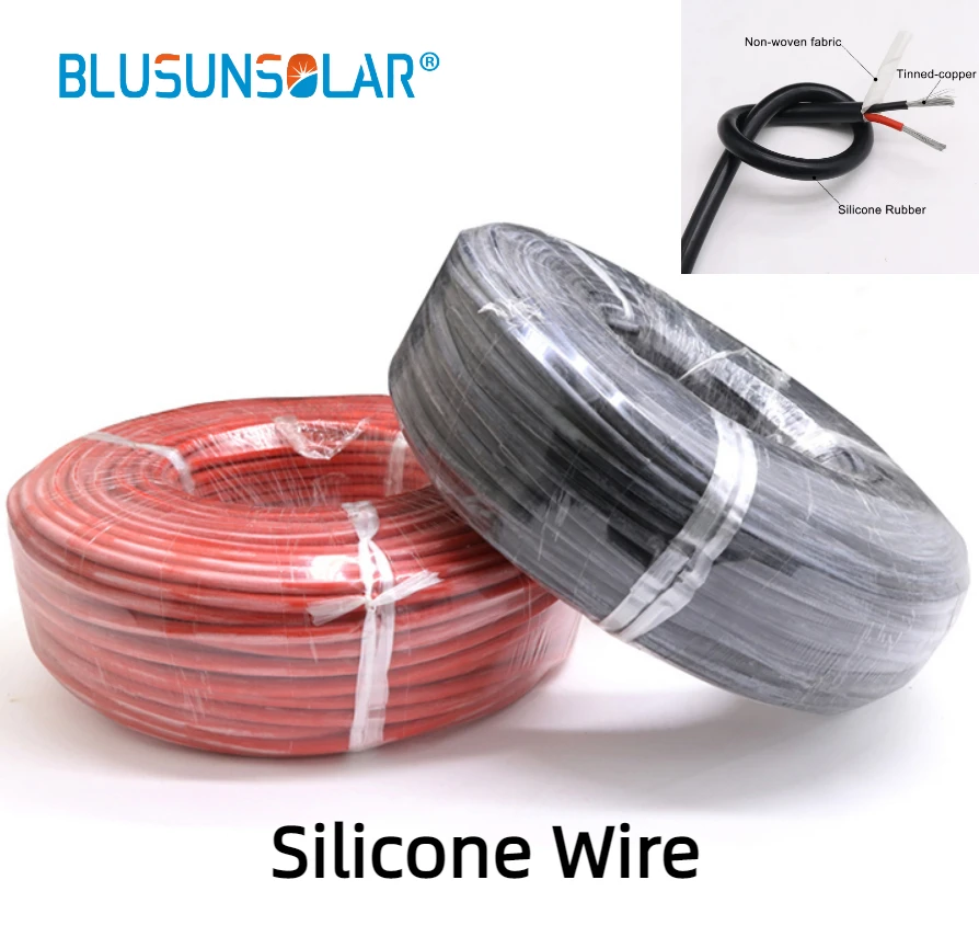 

200Meters/roll 20/22/24AWG Copper Wire Silicone Rubber Cable Soft Flexible DIY LED Connector High Temperature Resistant Wire