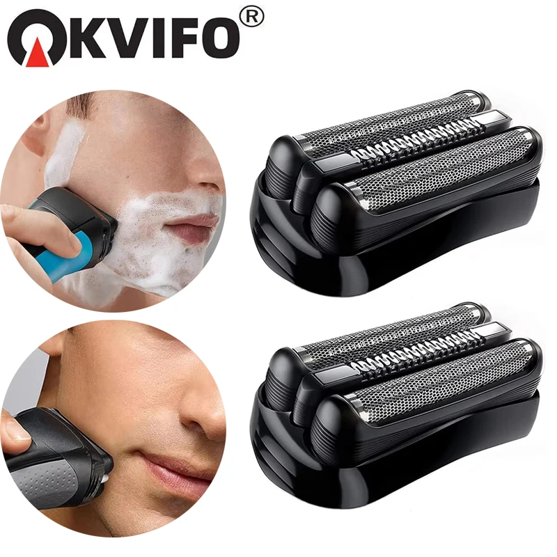 KVIFO 21B For Braun Series 3 32B 32S Electric Shaver Head Accessories Knife Membrane 301S 310S 320S 340S 360S 3040S 3010s 3050