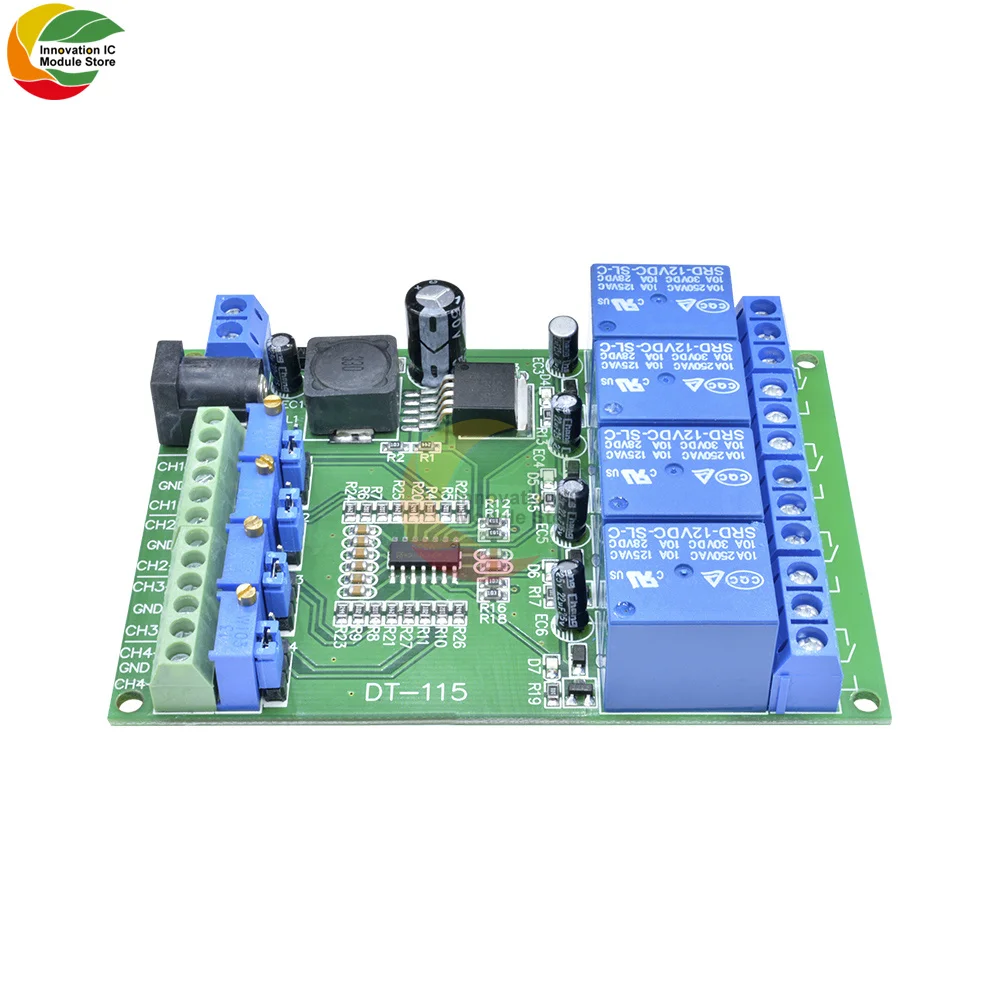 Ziqqucu DC 12/24V 4 Channel Voltage Comparator Stable LM393 Comparator Module